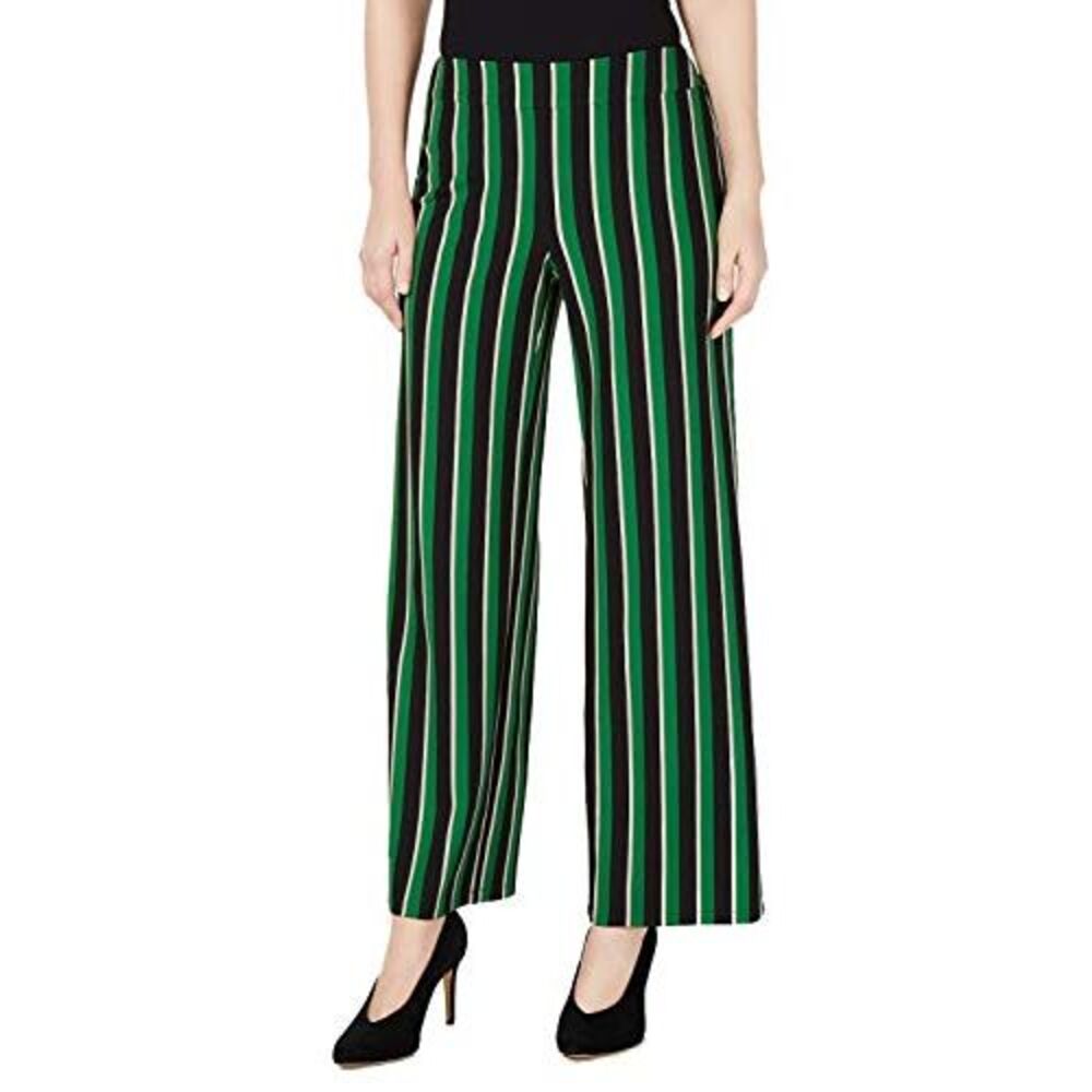 INC International Concepts Pull On Striped Wide Leg Pants